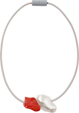 Load image into Gallery viewer, ZSISKA Design Perla 2-Bead Necklace - Coral
