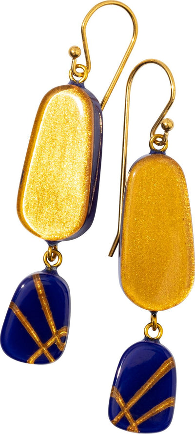 ZSISKA DESIGN Galleria 2-Bead Short Hook Earrings