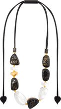 Load image into Gallery viewer, ZSISKA DESIGN Sensi 10-Bead Adjustable Necklace — Black
