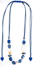 Load image into Gallery viewer, ZSISKA DESIGN Sensi 13-Bead Adjustable Necklace — Lapis Goldstone
