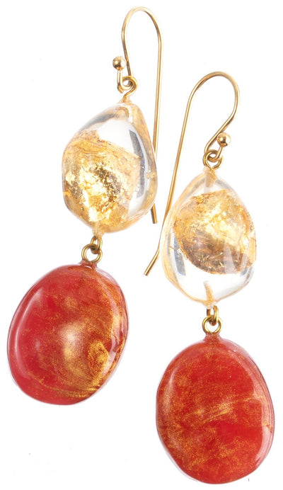 ZSISKA DESIGN Sensi 2-Bead Short Hook Earrings
