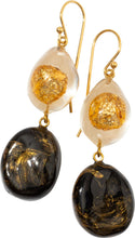 Load image into Gallery viewer, ZSISKA DESIGN Sensi 2-Bead Short Hook Earrings — Black
