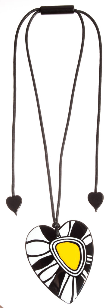 ZSISKA DESIGN - ADJUSTABLE CORD PENDANT - PRIMA HEART