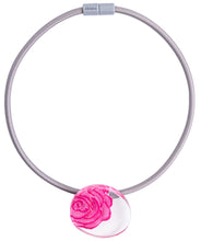 Load image into Gallery viewer, ZSISKA Design Rosette Necklace - Crimson

