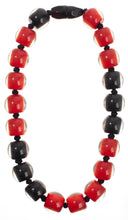 Load image into Gallery viewer, ZSISKA Design Colourful Beads 20-Bead Necklace - Ivory &amp; Navy
