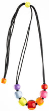 Load image into Gallery viewer, ZSISKA DESIGN Colourful Beads 7-Bead Adjustable Necklace — Spectrum
