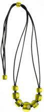 Load image into Gallery viewer, ZSISKA DESIGN Colourful Beads 7-Bead Adjustable Necklace — Olive Green
