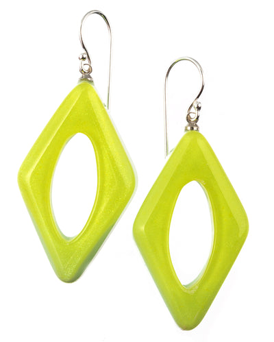 ZSISKA Design Colourful Statement 1-Bead Earrings - Amber