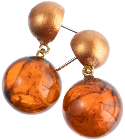 ZSISKA DESIGN Isla 2-Bead Pin Earrings