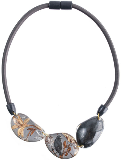 ZSISKA DESIGN Helena 3-Bead Magnet Necklace