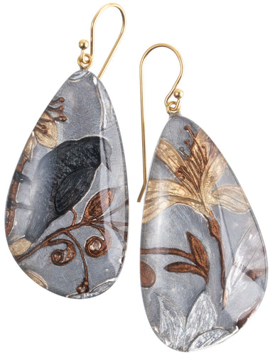 ZSISKA DESIGN Helena 1-Bead Short Hook Earrings