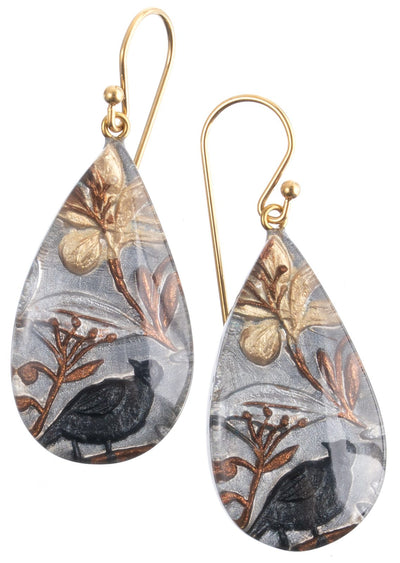 ZSISKA DESIGN Helena 1-Bead Short Hook Earrings