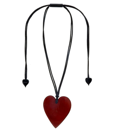 ZSISKA DESIGN Colourful Statement Hearts Purple Pendant