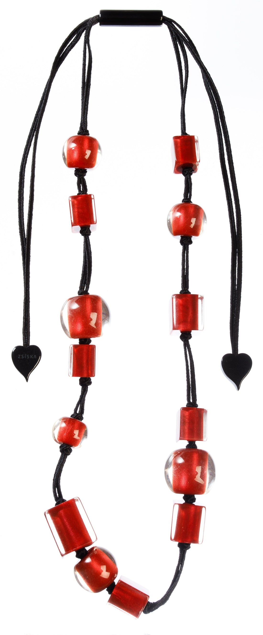 ZSISKA DESIGN - ADJUSTABLE CORD NECKLACE - COLOURFUL BEADS