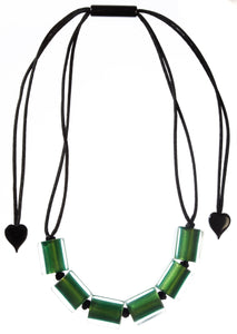 ZSISKA DESIGN - ADJUSTABLE CORD NECKLACE - COLOURFUL BEADS