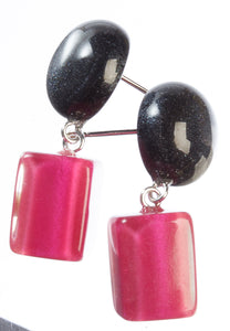 ZSISKA DESIGN - PIN EARRING - COLOURFUL BEADS