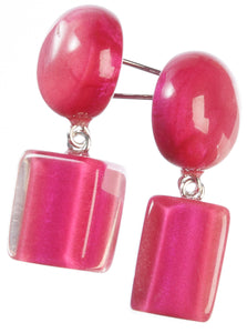 ZSISKA DESIGN - PIN EARRING - COLOURFUL BEADS