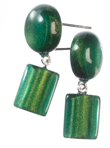 ZSISKA DESIGN - PIN EARRING - COLOURFUL BEADS