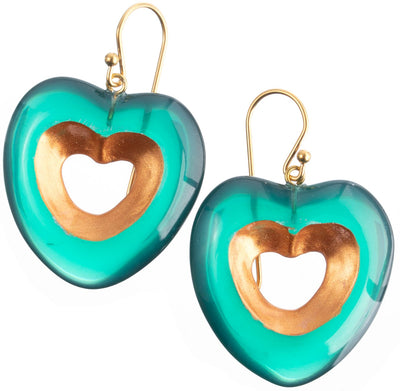 ZSISKA DESIGN Crescence 1-Bead Short Hook Earrings