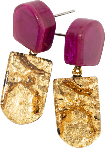 ZSISKA DESIGN Lumi 2-Bead Pin Earrings