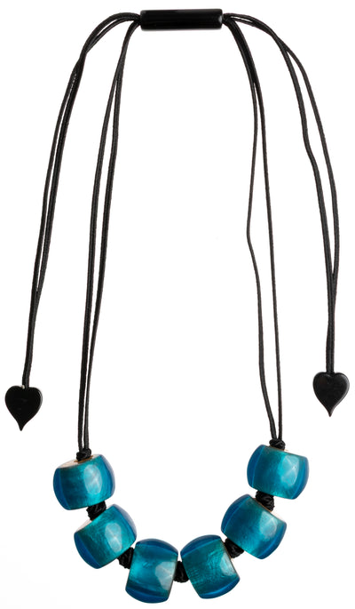 ZSISKA Design Bellissima 6-Bead Necklace - Galaxy Blue