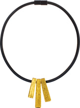 Load image into Gallery viewer, ZSISKA Design Radiance 3-Bead Necklace - Gold Foil
