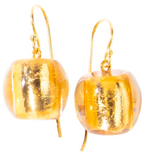 Load image into Gallery viewer, ZSISKA Design Radiance 1-Bead Earrings - Gold Foil
