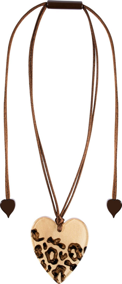ZSISKA DESIGN Autumn 1-Bead Adjustable Pendant — Metallic Copper Maroon