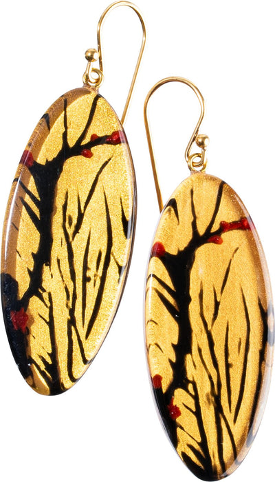 ZSISKA DESIGN Autumn 1-Bead Short Hook Earrings