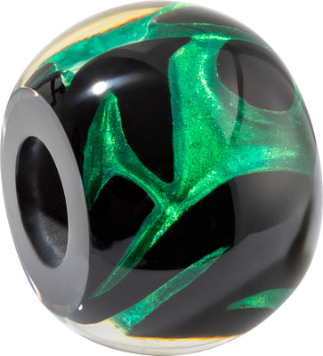 BLISS by ZSISKA Glitz Series Bead — Emerald Swirl