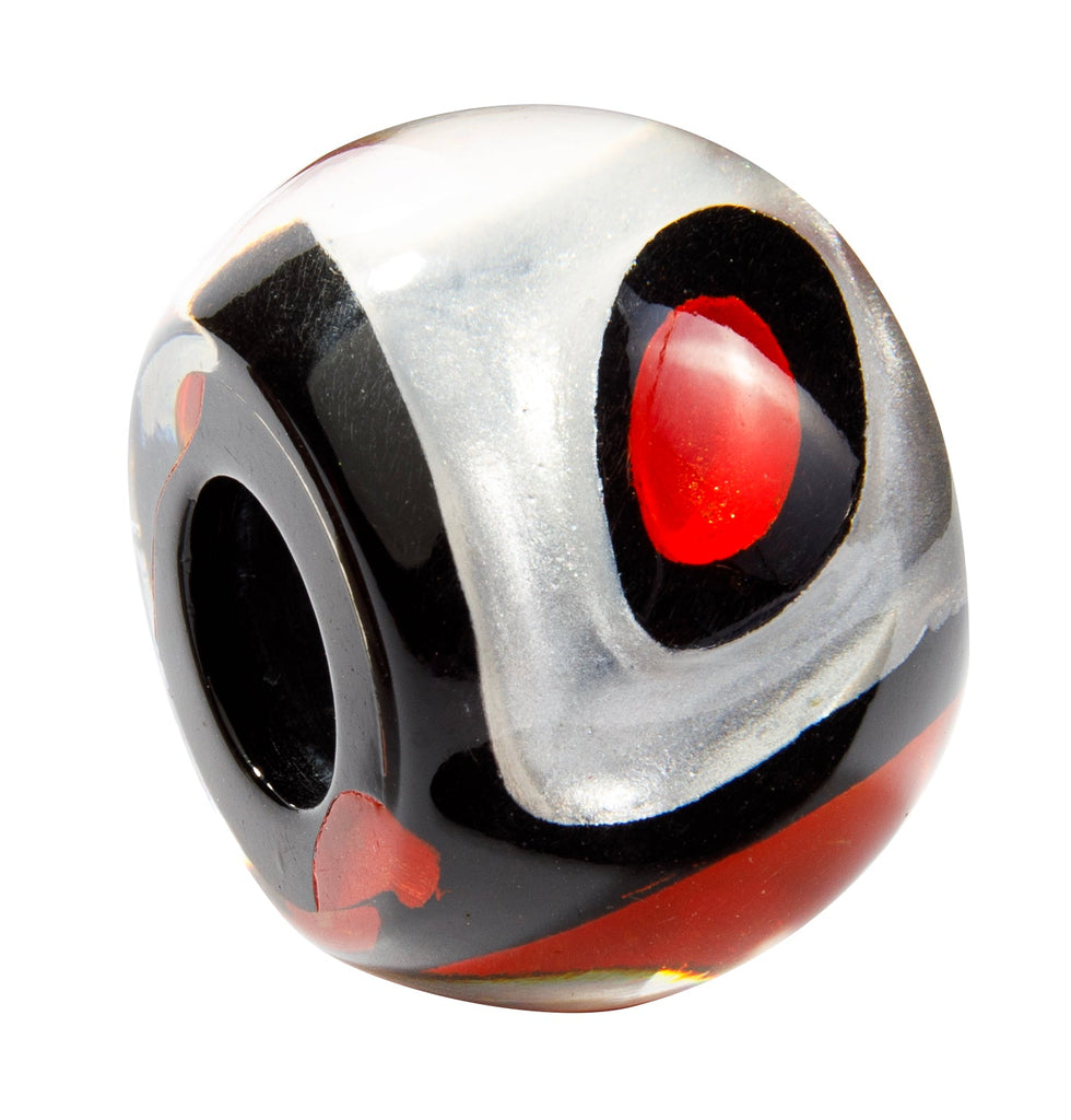 BLISS BY ZSISKA - BLISS BEAD - BLISS BEAD - GLITZ - BUTTERFLY - SILVER & RED