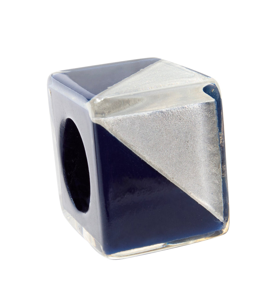 BLISS BY ZSISKA - BLISS CUBE - BLISS BEAD - MUSEE - ART DECO - NAVY & SILVER