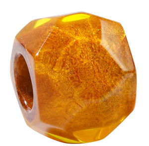 BLISS BY ZSISKA - BLISS BEAD - MUSEE - FACETED AMBER