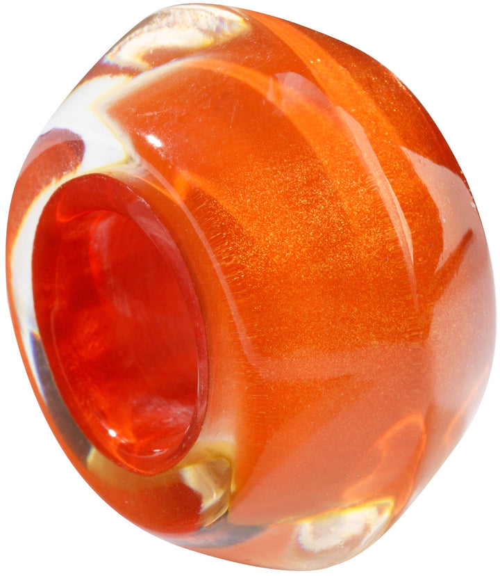 BLISS BY ZSISKA - BARREL BEAD - MUSEE - ORANGE