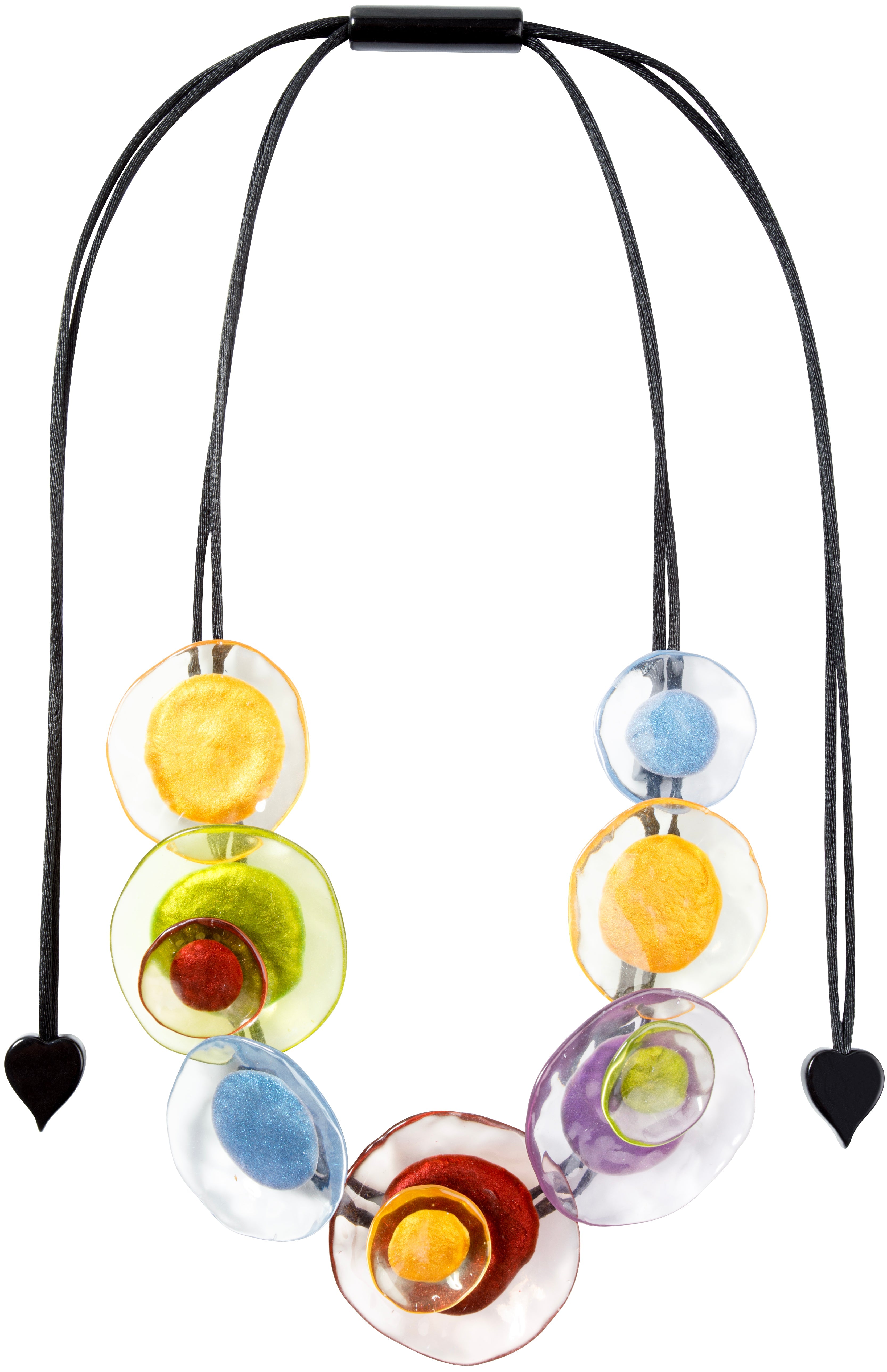 PRUE BY ZSISKA ADJUSTABLE CORD BEAD NECKLACE FLORA