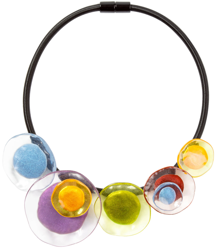 PRUE BY ZSISKA MAGNETIC CLOSURE BEAD NECKLACE FLORA