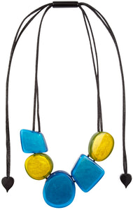 PRUE BY ZSISKA - ADJUSTABLE CORD - 5 BEAD NECKLACE - GLOW