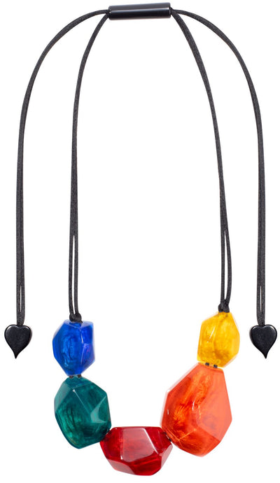 PRUE by ZSISKA Rock Candy 5-Bead Adjustable Necklace — Multicolour