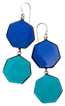 Load image into Gallery viewer, PRUE by ZSISKA Checkmate 2-Bead Earrings - Crimson &amp; Rose
