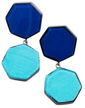 Load image into Gallery viewer, PRUE by ZSISKA Checkmate 2-Bead Earrings - Crimson &amp; Rose

