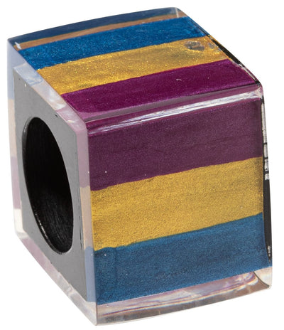 PRUE by ZSISKA Prue's Bliss Bead — Striped cube, purple