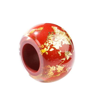 BLISS by ZSISKA - BLISS BEAD - GLAM - Winter Red with Gold Flakes