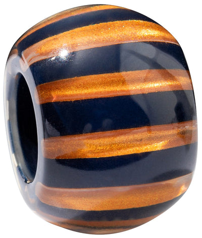 BLISS by ZSISKA Musee Series Bead — Striped, navy