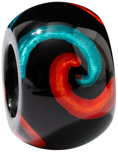 BLISS by ZSISKA Glam Series Bead — Spiral, teal