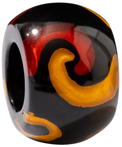 BLISS by ZSISKA Glam Series Bead — Spiral, orange