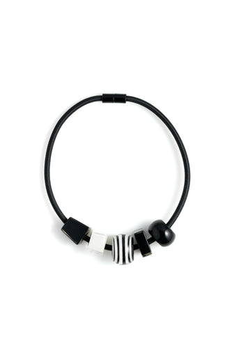 ZSISKA DESIGN - BLISS - Necklace - Multi Black And White - ZSISKA