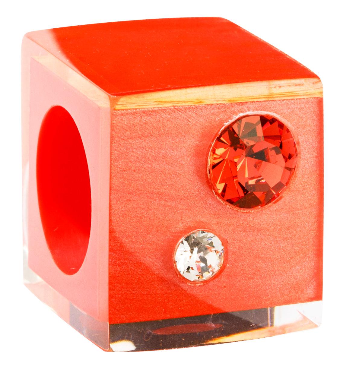 BLISS by ZSISKA - LUXX- Coral Cube with crystals