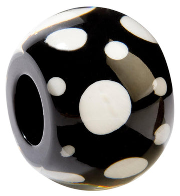 BLISS by ZSISKA - MUSEE- Black and white polka dot bead
