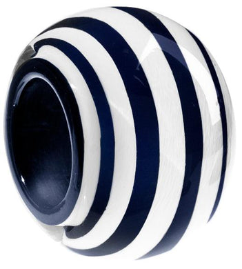BLISS by ZSISKA - MUSEE- Striped navy and white bead