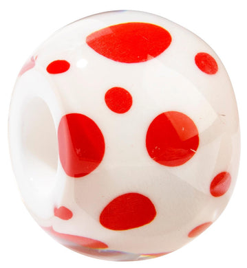 BLISS by ZSISKA - MUSEE- White and red polka dot bead